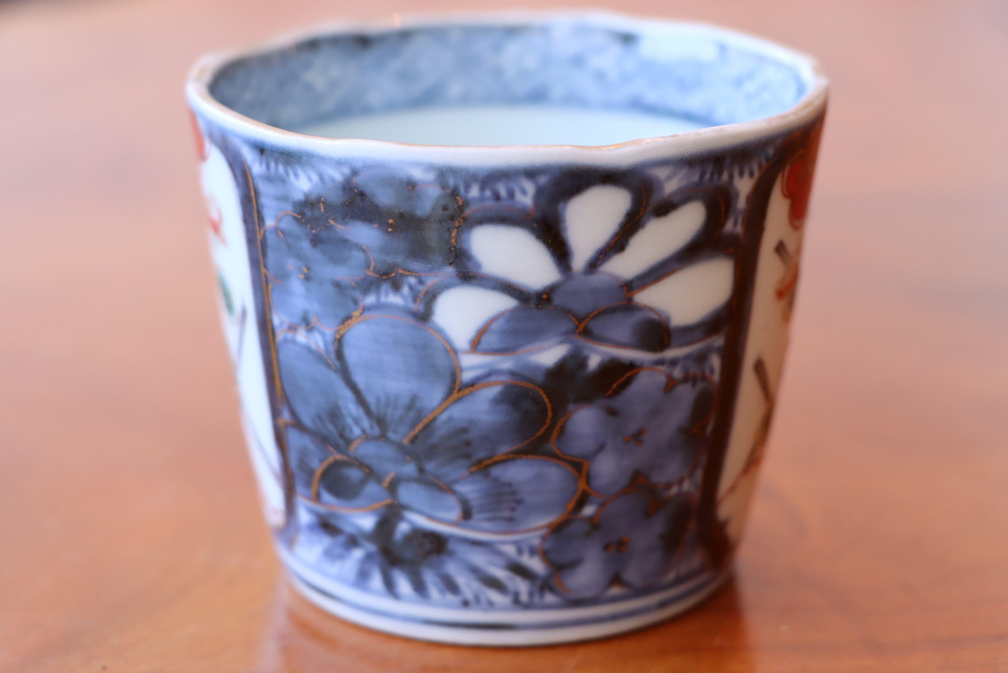 蕎麦猪口 古伊万里 色絵 花文 | (有)新原美術