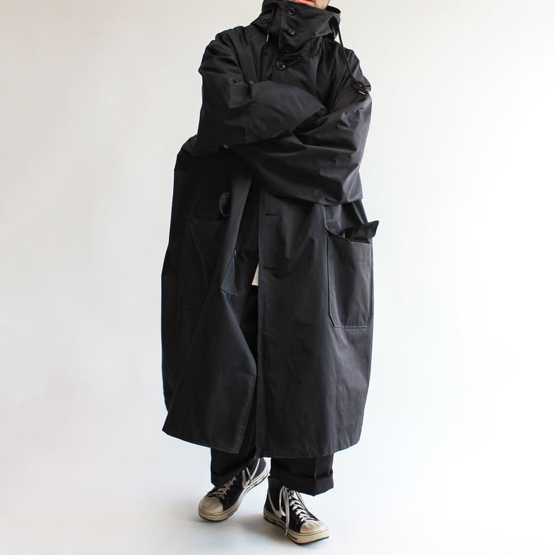 JIAOLANDI中綿オーバーサイズのスタンドカラートレンチコート | mblueshop