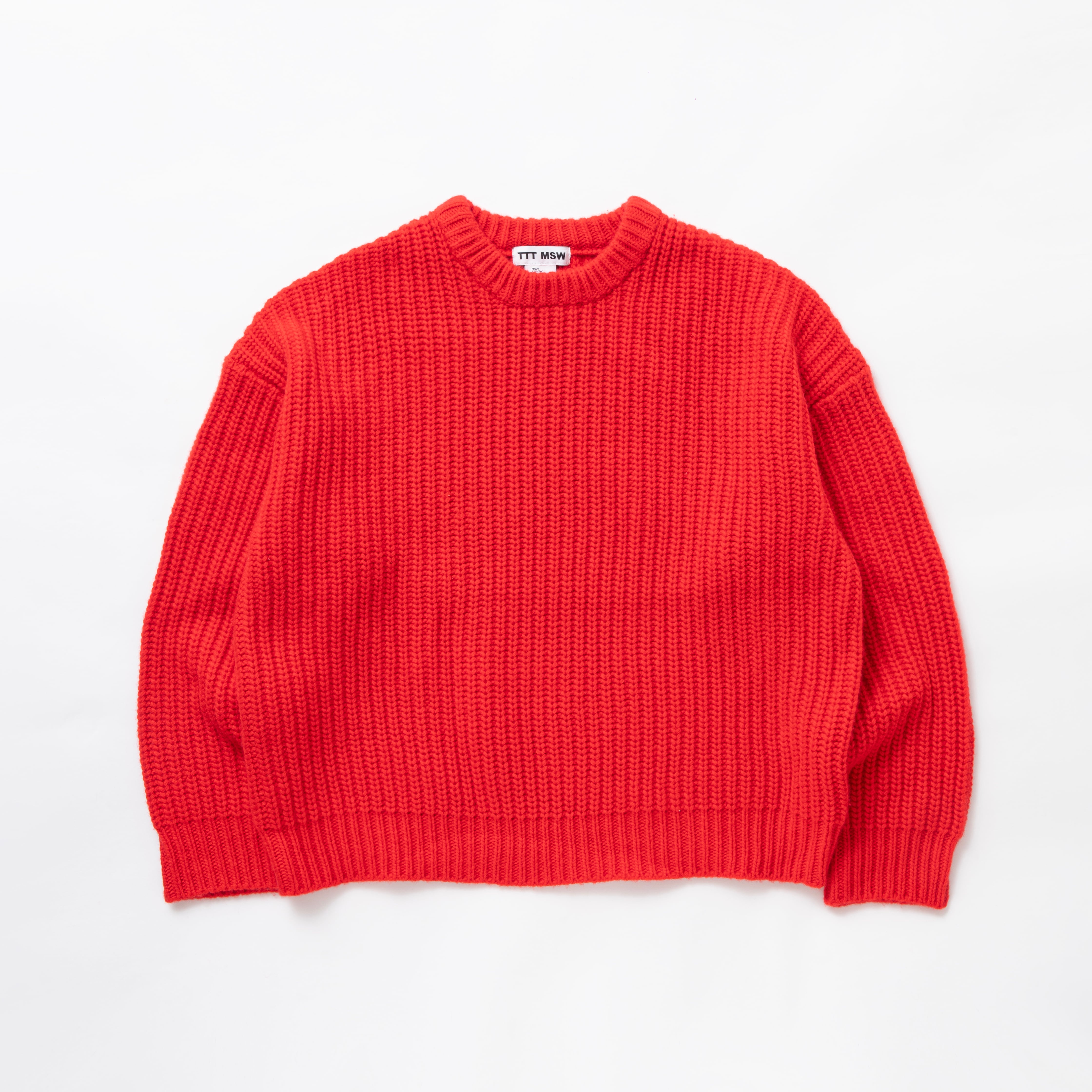 Cashmere pullover knit (RED) | TTTMSW 