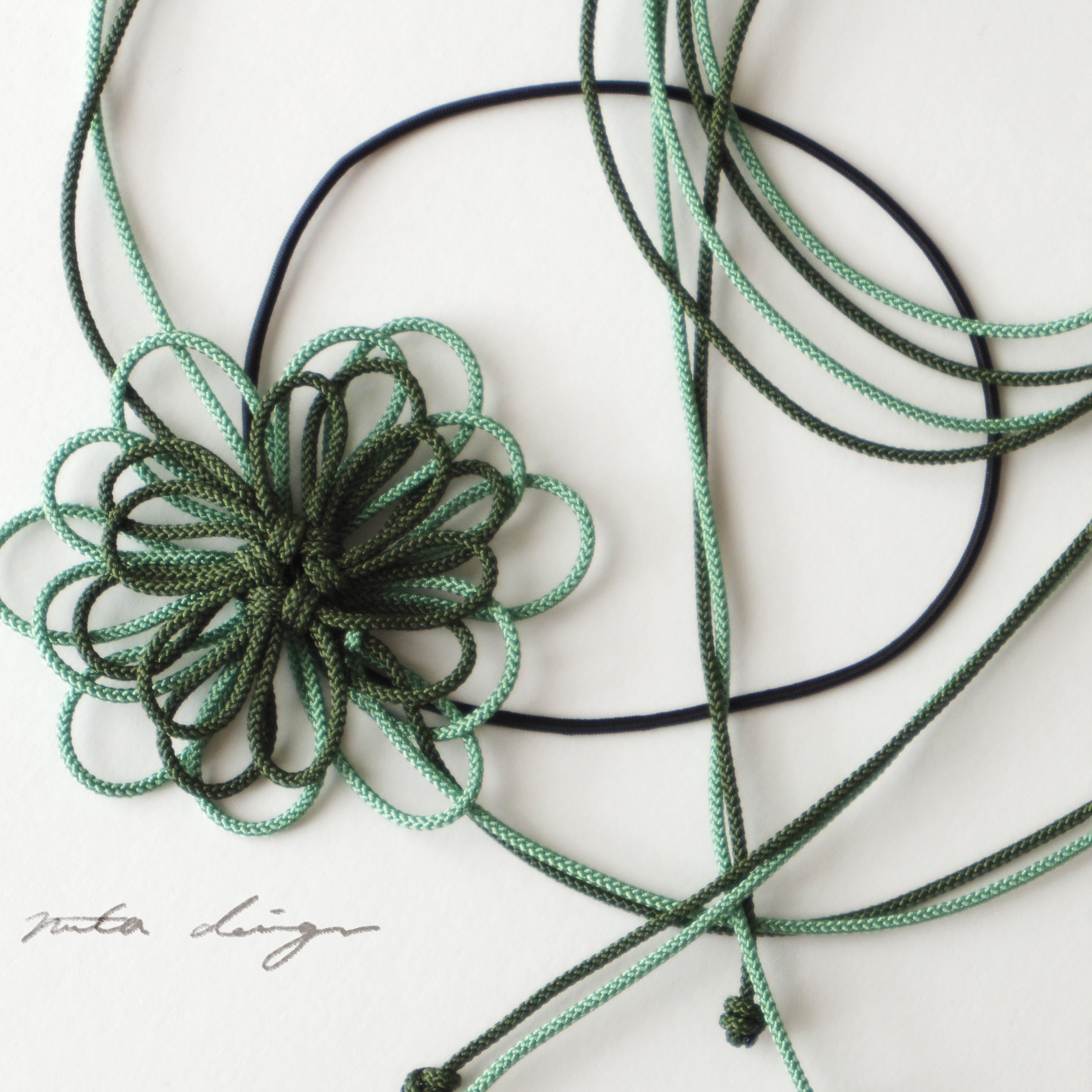 Green×Flowerヘアゴム❁✿✾ Green×Flowerヘアゴム❁✿✾