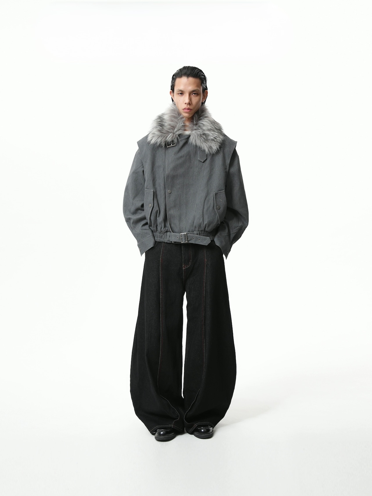 BOOGOOVOGUE Structural Fur Puffer