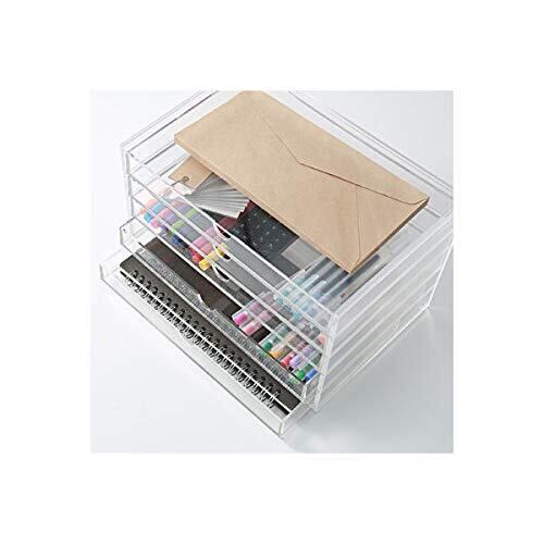 無印良品　重なるアクリルケース　5段 クリアケース 横型 引き出し 重なるアクリルケース2段フタ付引出 | 無印良品