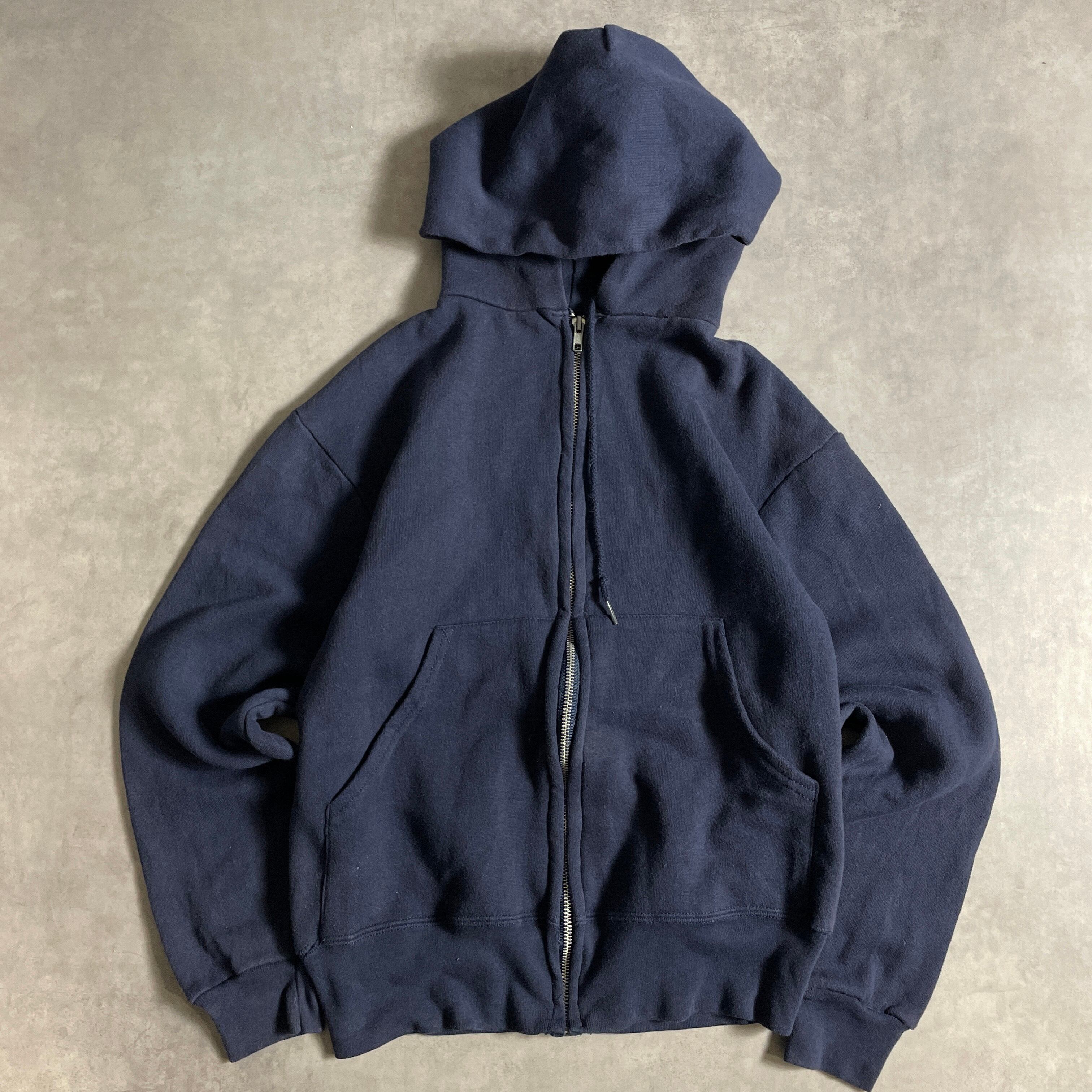 90s USA OLYMPIC アルミジップ ジップパーカー vintage 紺