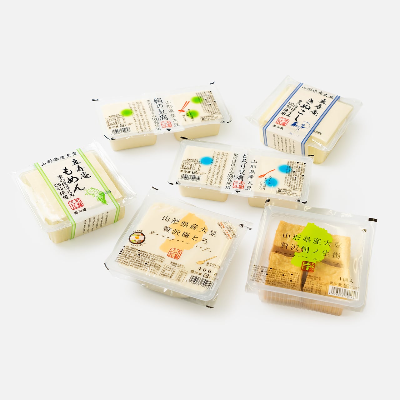山形県産大豆 里のほほえみセット〈全6種類〉 | 三木豆腐