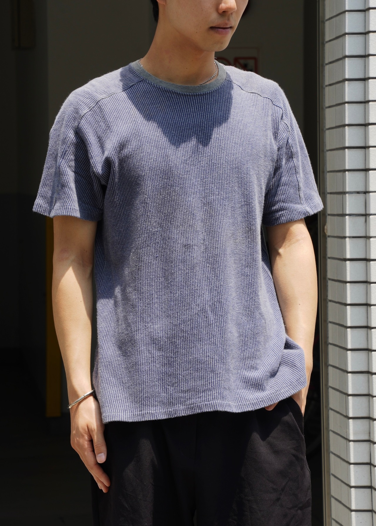 80’s Y’s for men raglan sleeve stripe t-shirt