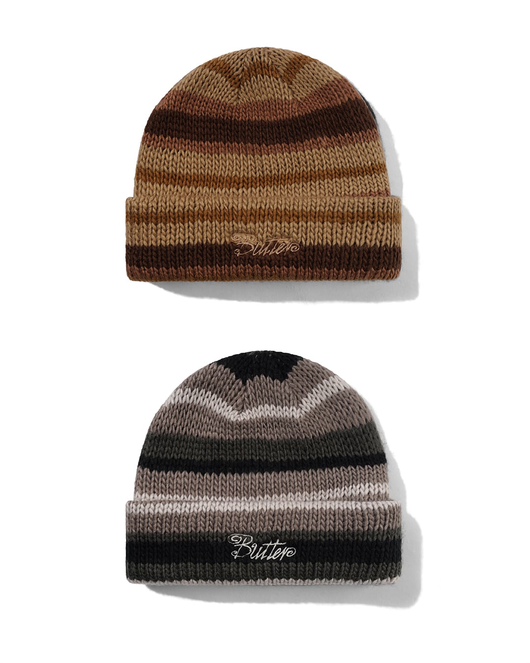 BUTTERGOODS|Ombre Stripe Knit Beanie -2Color-