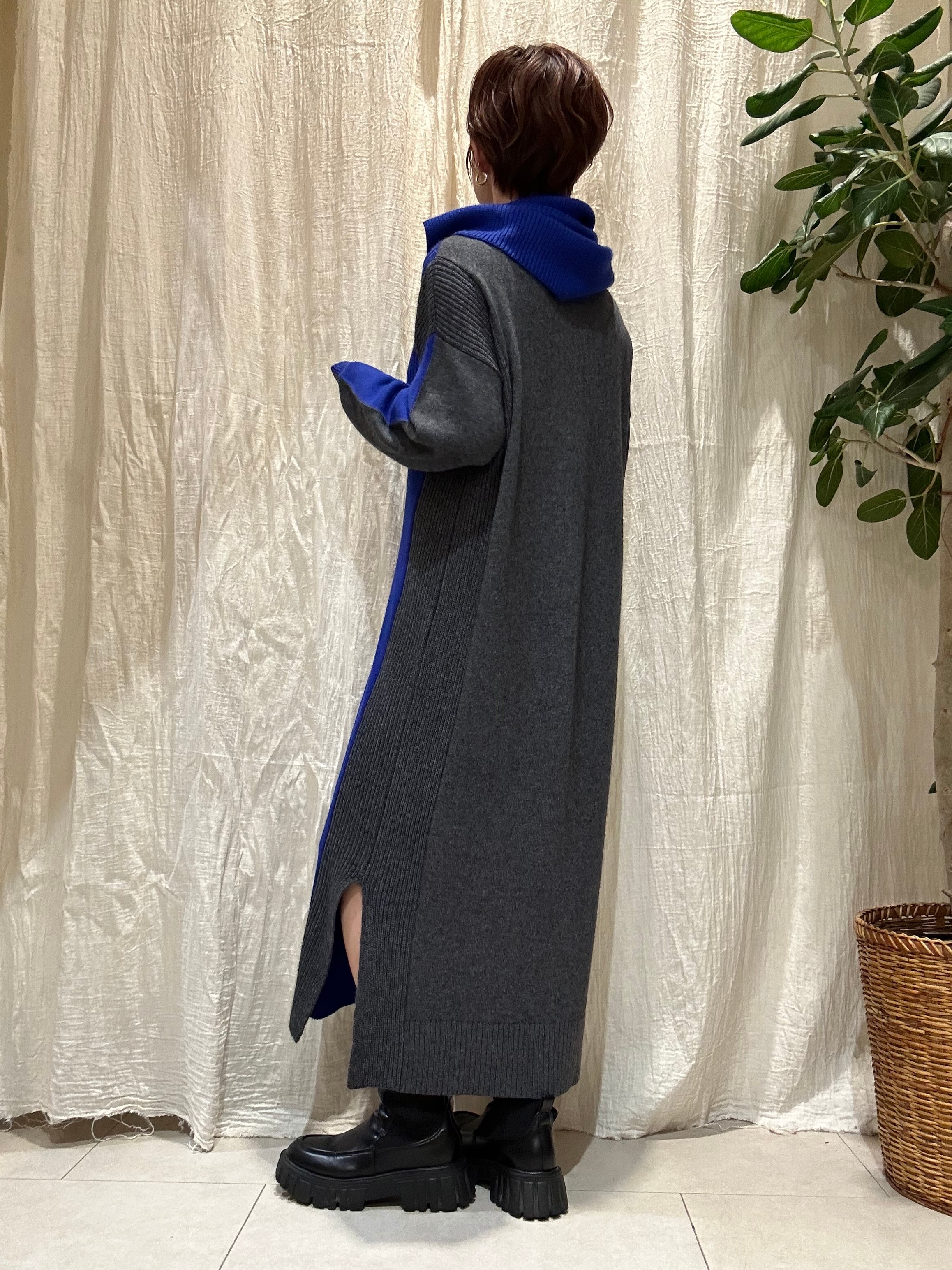 4wayバイカラーロング丈ニット EN'DAY(エンデイ) | EARL