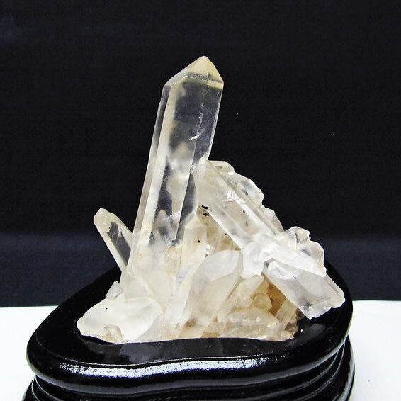 水晶 クラスター マダガスカル産 台座付属 水晶 原石 一点物 182-9321