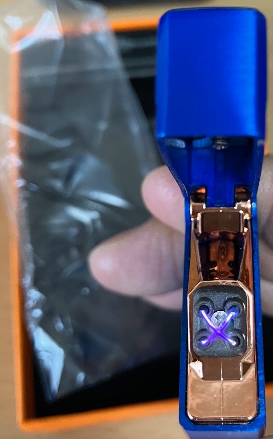 プラズマ ライター ブルー 電子ライター USB 充電式 高級 プラズマ ライター ブルー 電子ライター USB 充電式 高級