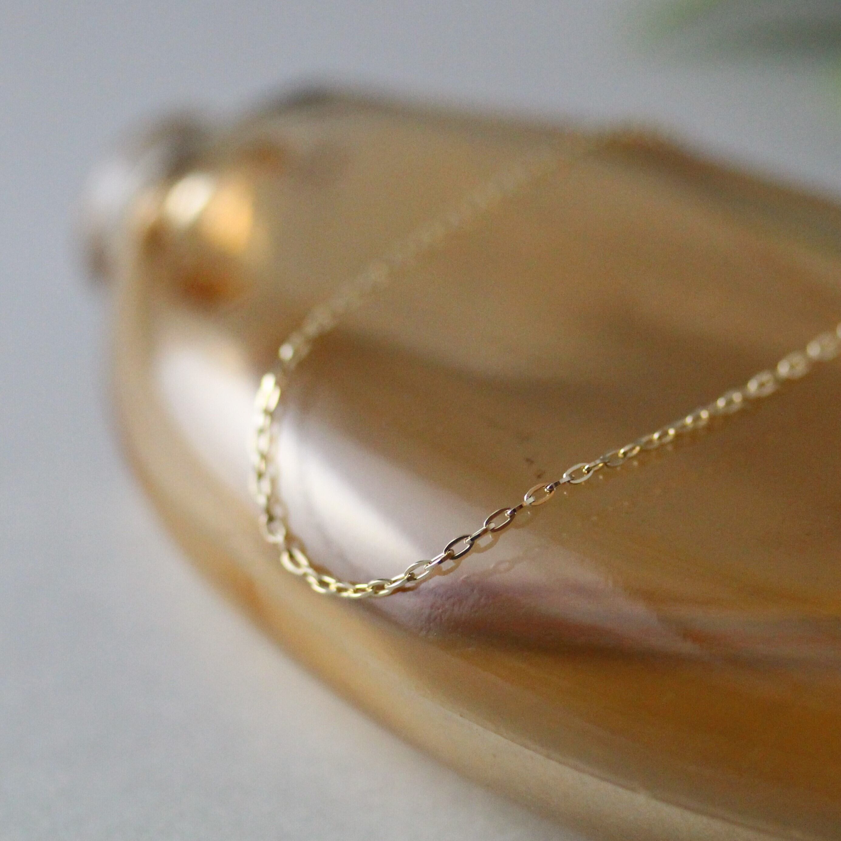 ゴールド ロゴ ストーン ブレスレット K10イエローゴールド チェーンブレスレット〈シャイン〉 No.52