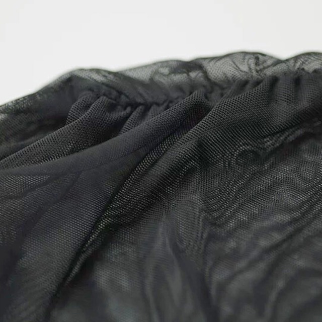 Sheer cutout mock neck top C1195