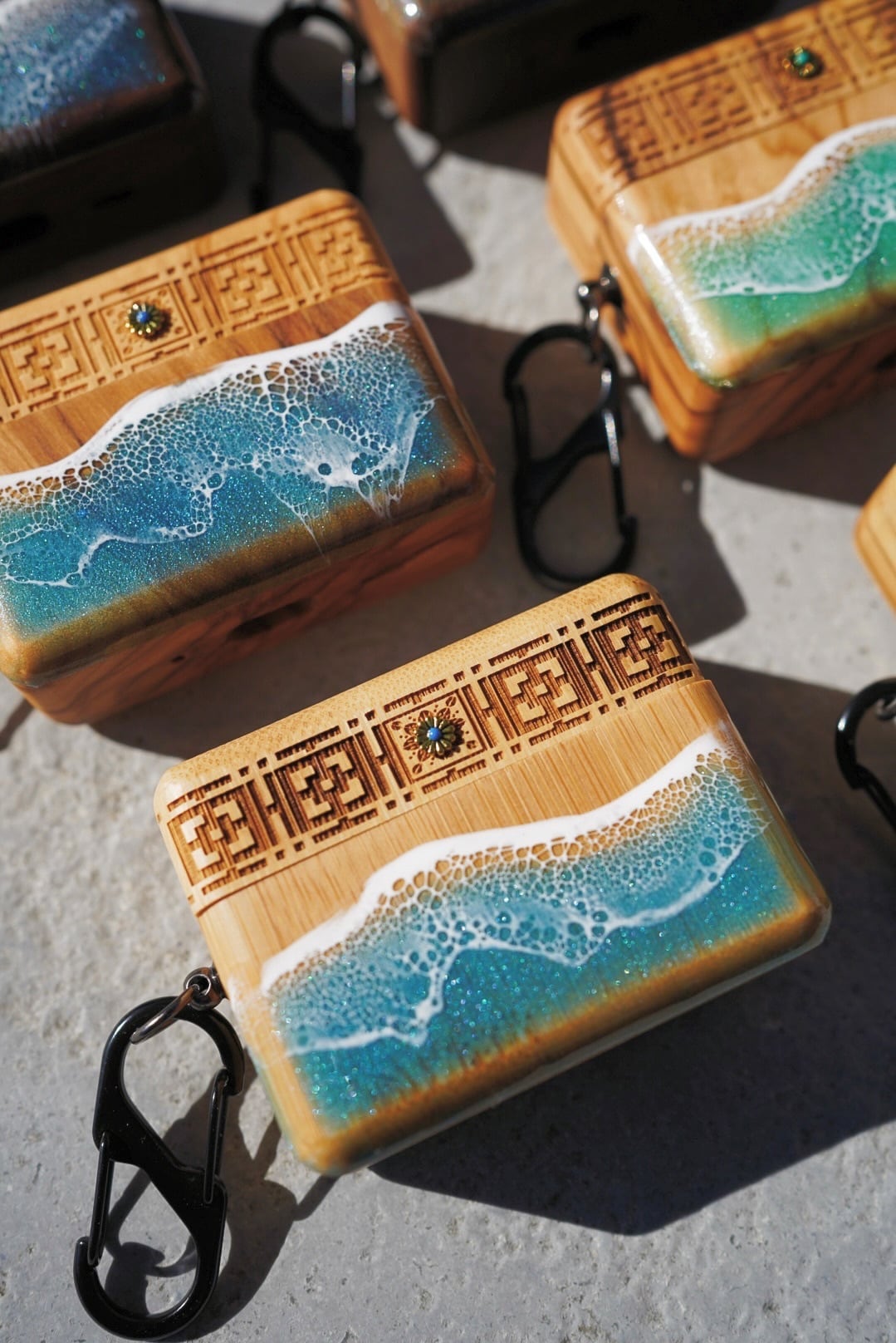 AirPods Pro,第3世代 wood case/nature bloom(wood×resin) | ALOHA GLASS