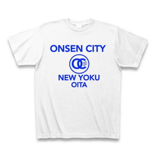 ONSEN CITY Oita Tシャツ WHT×BLUE