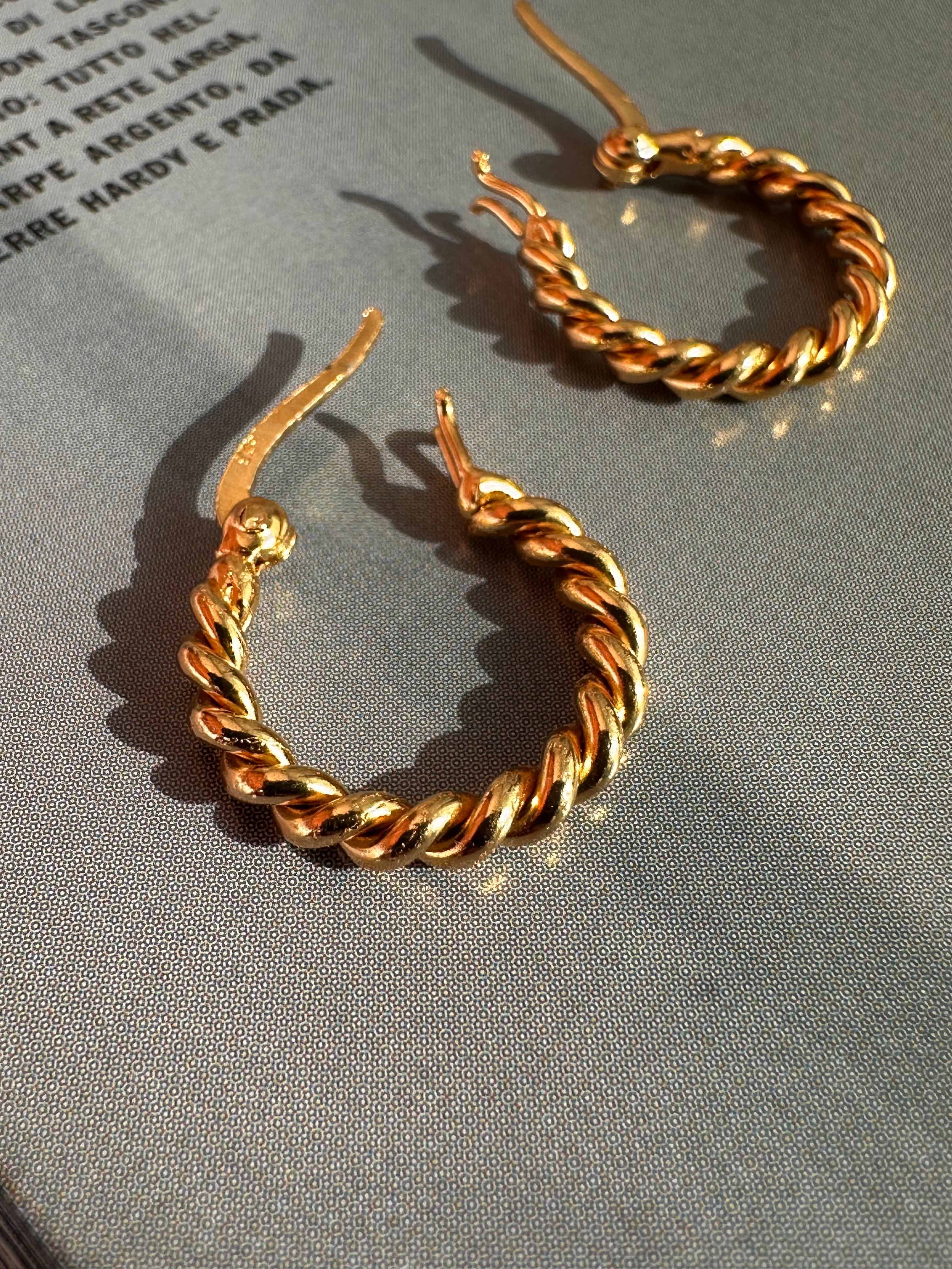18KGF Screw hoop Pierce ◇ PG26001 | Yju