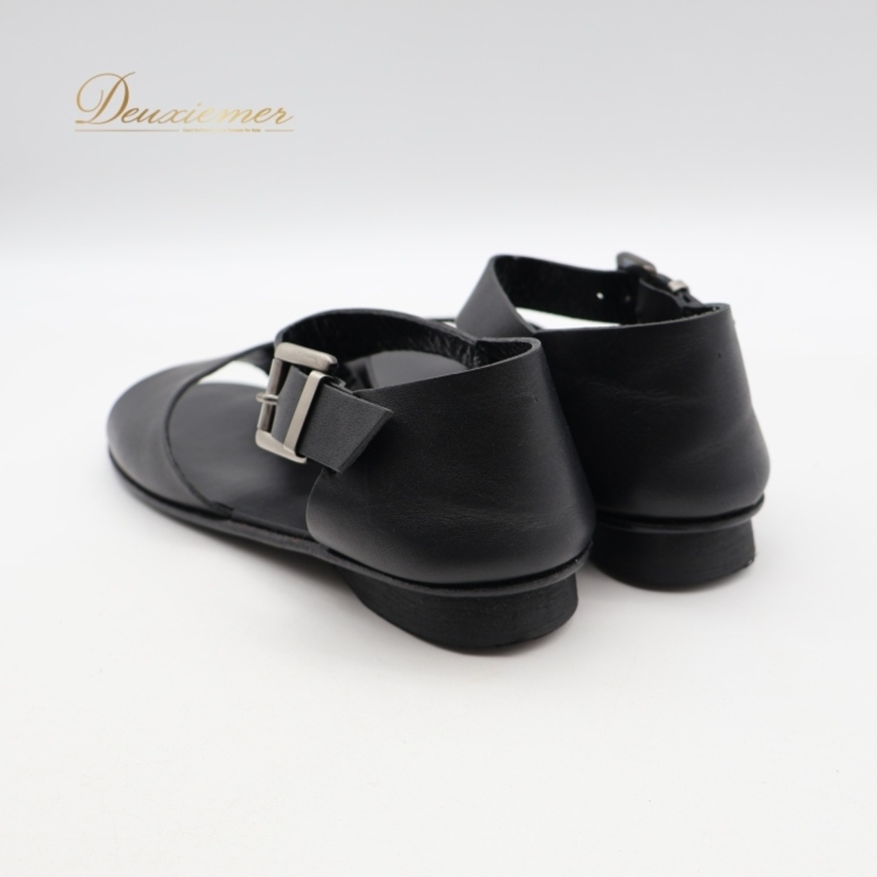 agnes b. アニエスベー サンダル 36サイズ ブラック系 靴 くつ シューズ レディース 無地 シンプル カジュアル ぺたんこ フラット フラットシューズ かわいい オールブラック