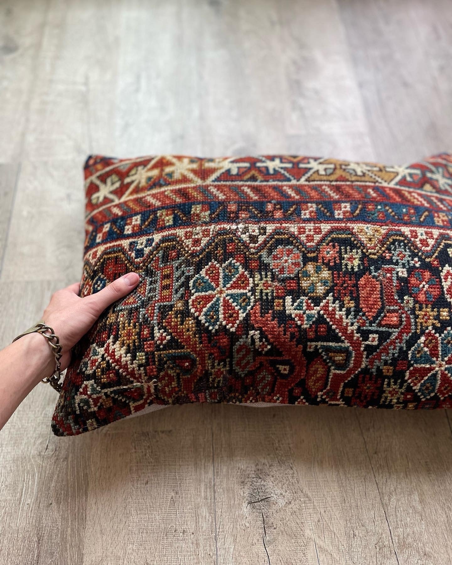 079】Antique Shiraz Cushion Cover 1900's - 1920's | ヴィンテージ