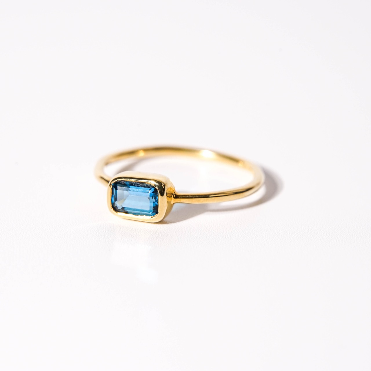 【14号】ロンドンブルートパーズ リング（プチ）