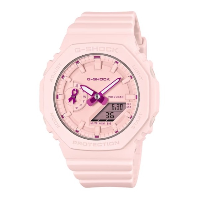 国内正規品 CASIO G-SHOCK カシオ Gショック ピンクリボン バイオマスプラスチック 20気圧防水 メンズ腕時計 GMA-S2100PR-4AJR