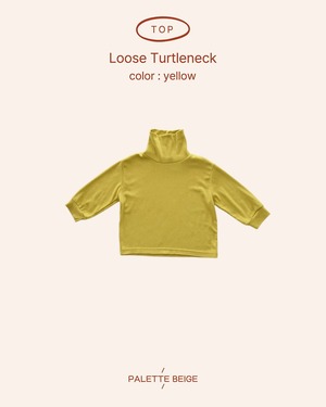 the beige［取寄］loose tutle neck tee 26winter