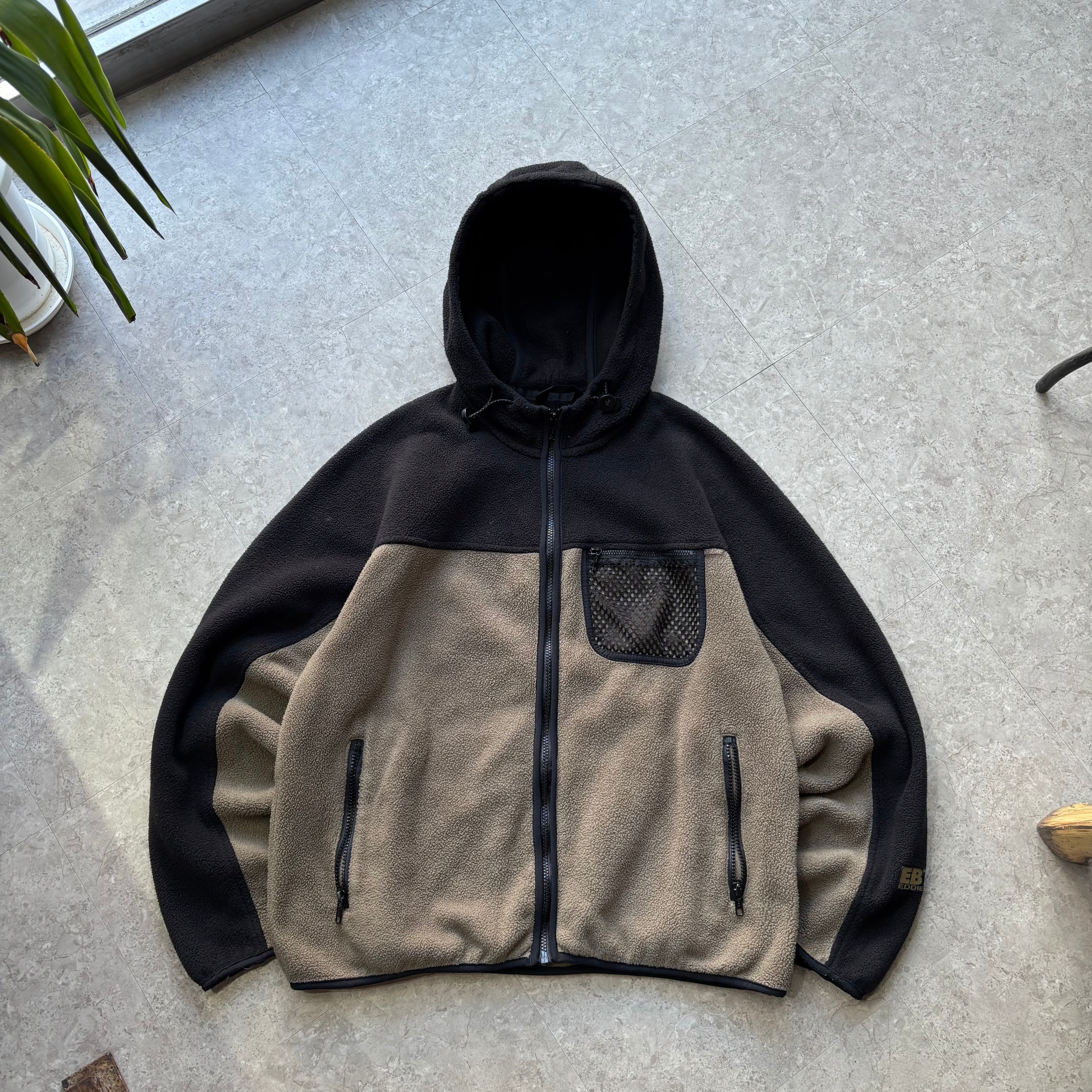 90s Eddie Bauer EBTEK fleece zip up hoodie【仙台店】