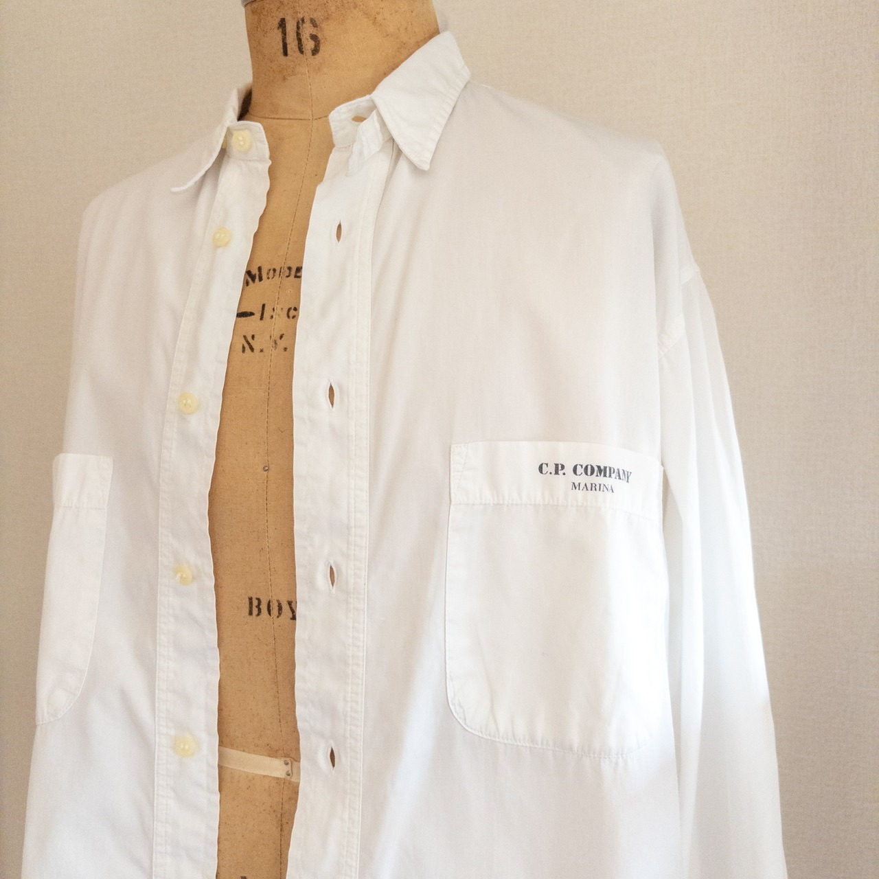 C.P.COMPANY MARINA White Shirt