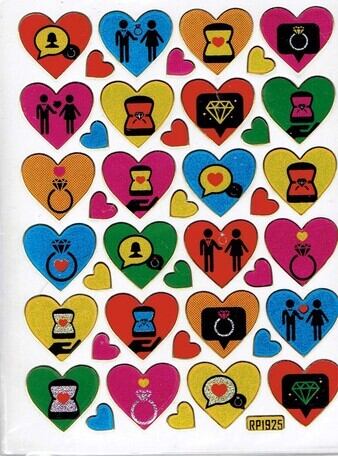 10 プロポーズ レトロキラキラシール RP1925 VCS01