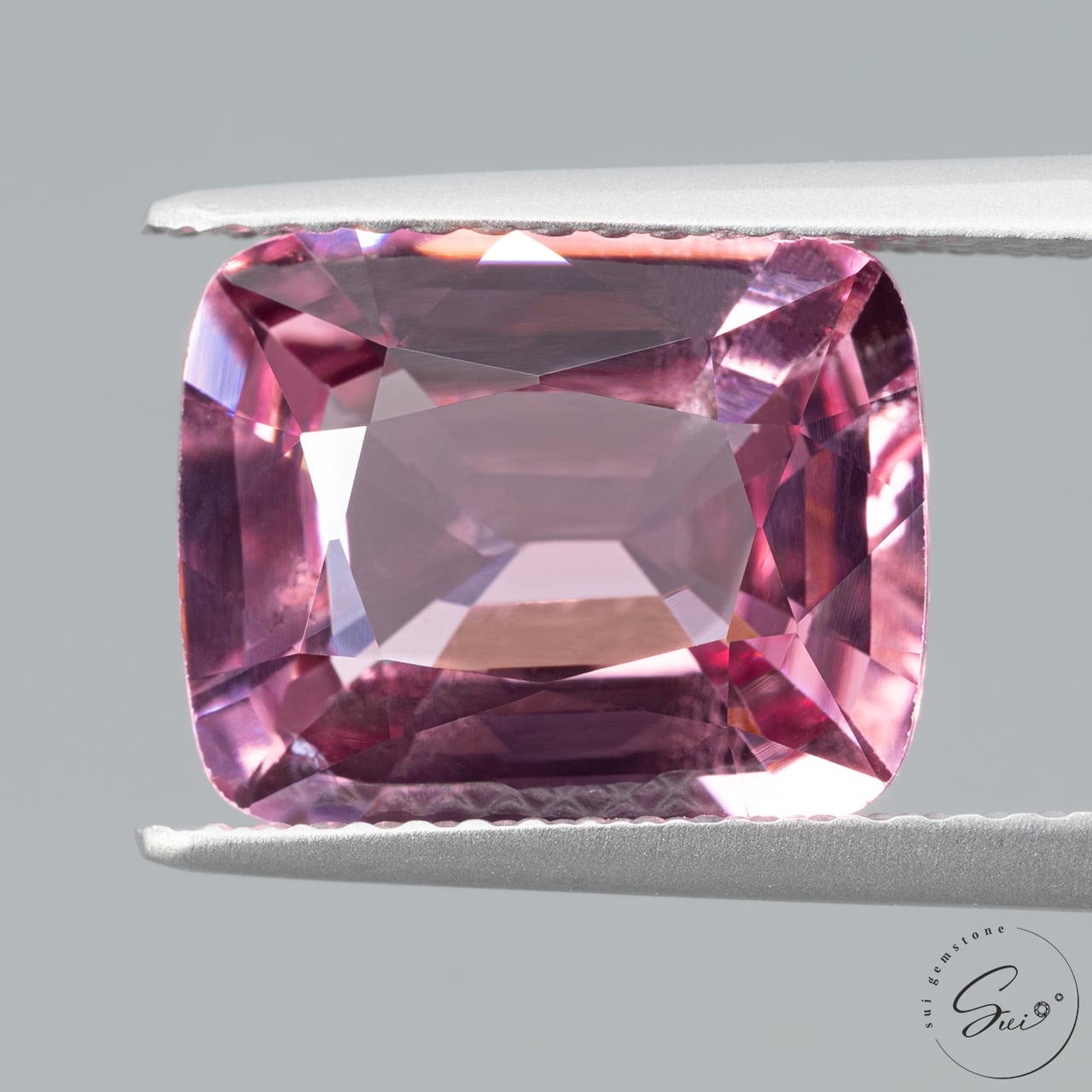 天然【非加熱】スピネル・パープリッシュピンク 4.48ct GIA鑑別書
