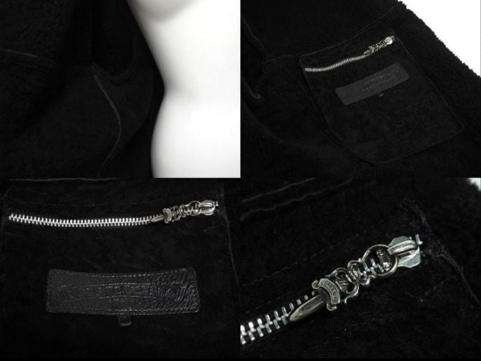 CHROME HEARTS クロムハーツ RNCH SHRLNG VJ ムートンコート