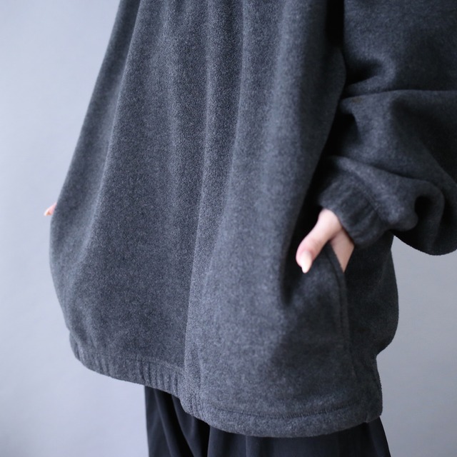 "BIG DOGS" over silhouette half- zip fleece pullover