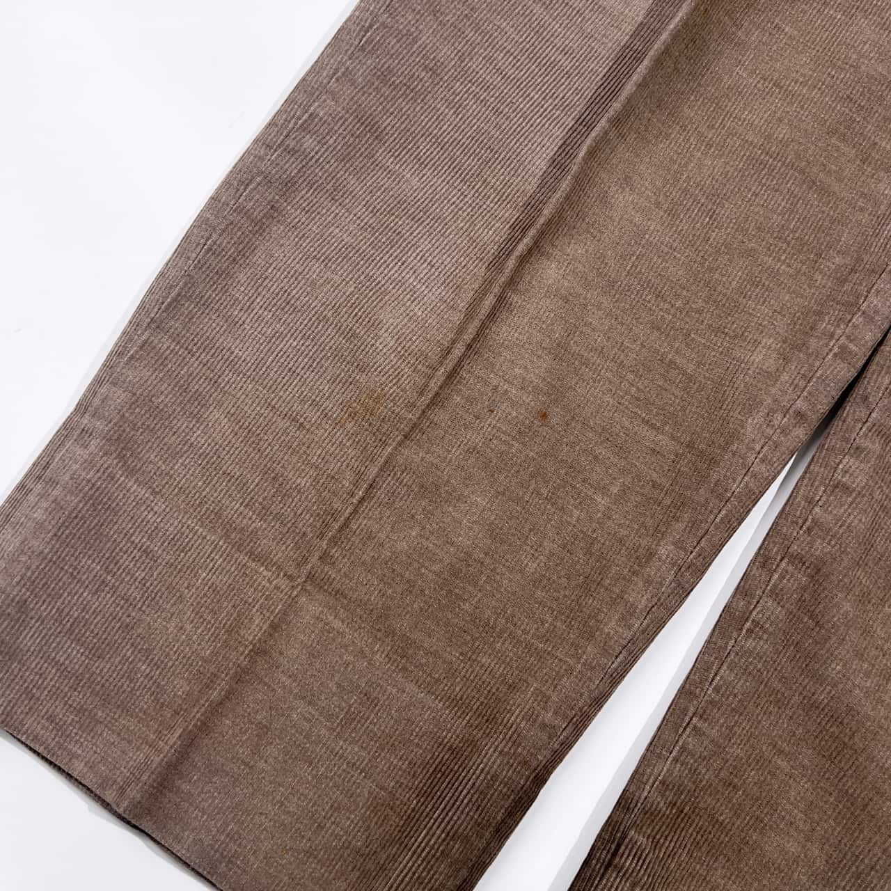 PAPAS ISLAND パパス ツータック ピケ コーデュロイ ダブル スラックス パンツ LL/ベージュ系 メンズ