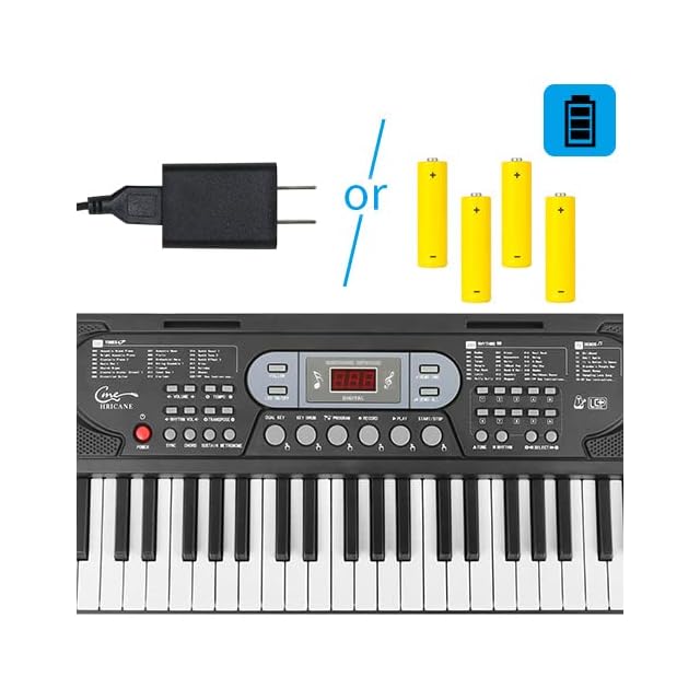 Hricane キーボード ピアノ 電子ピアノ 61鍵盤 200種類音色 200種類