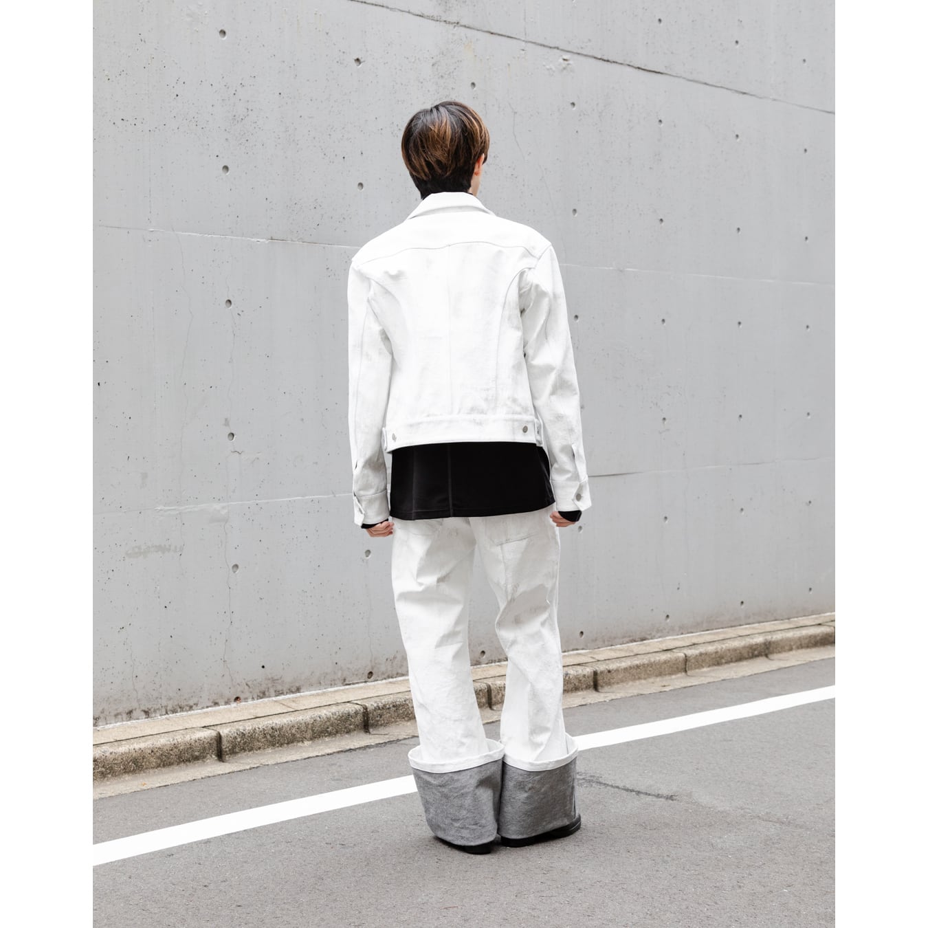 Nomàt] (ノマット) 24AW N-P-02 Hem Pocket Pants（White Hand
