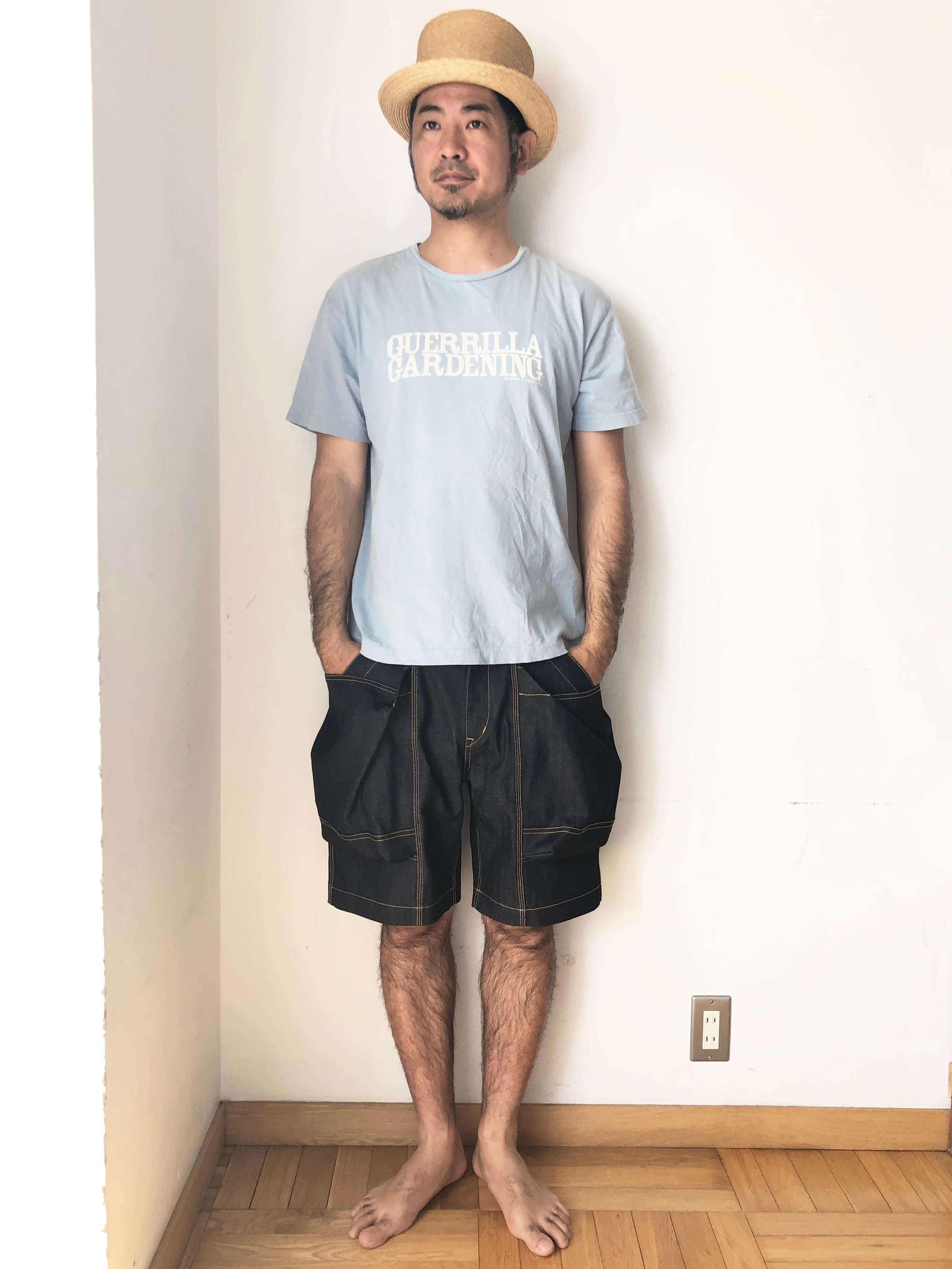 TROVE x 岡部文彦 / BIG POCKET SHORTS ( BASIC SILHOUETTE DENIM