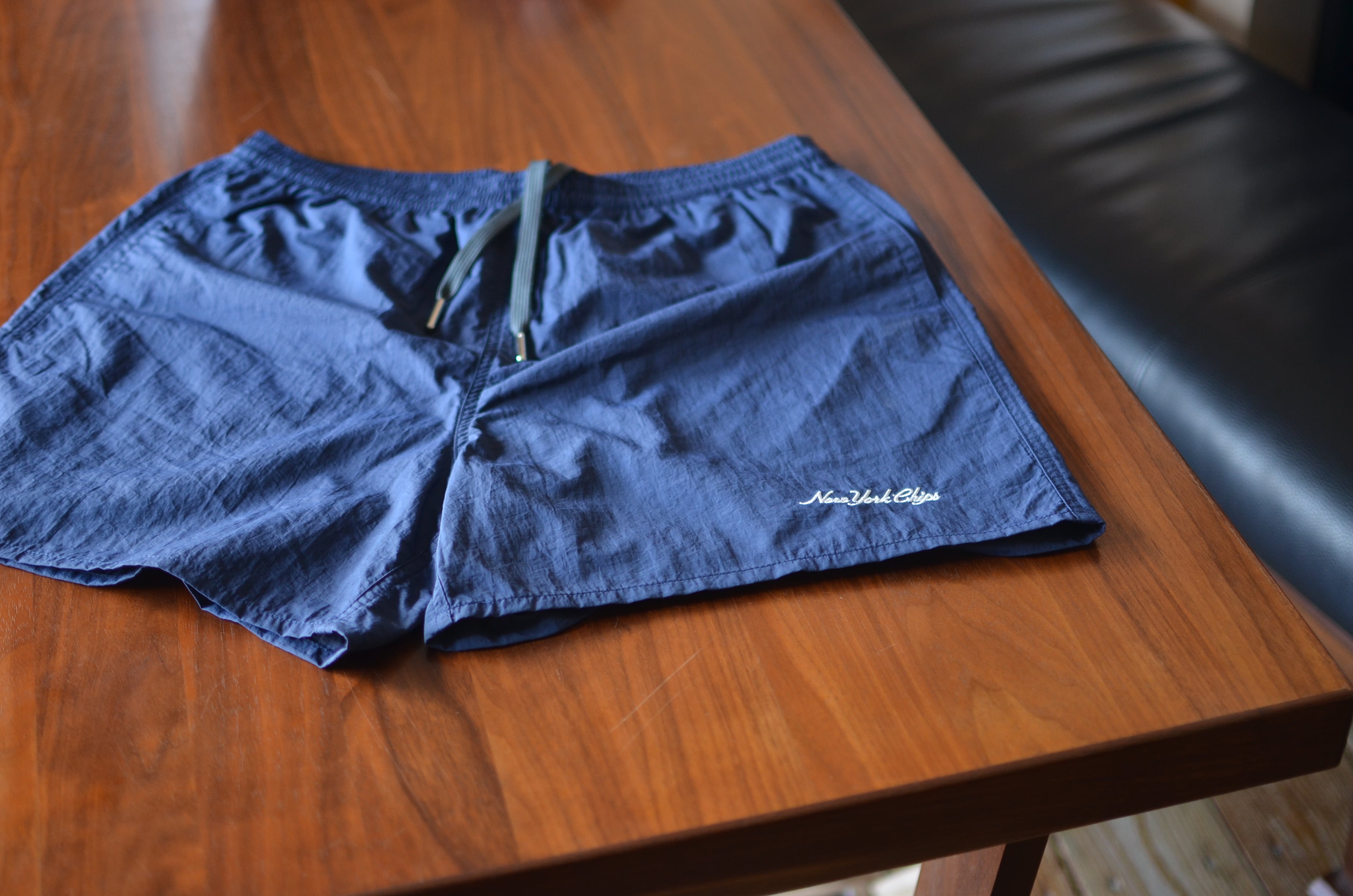 new york chips ナイロンハーフパンツ(navy)  プレゼント付き