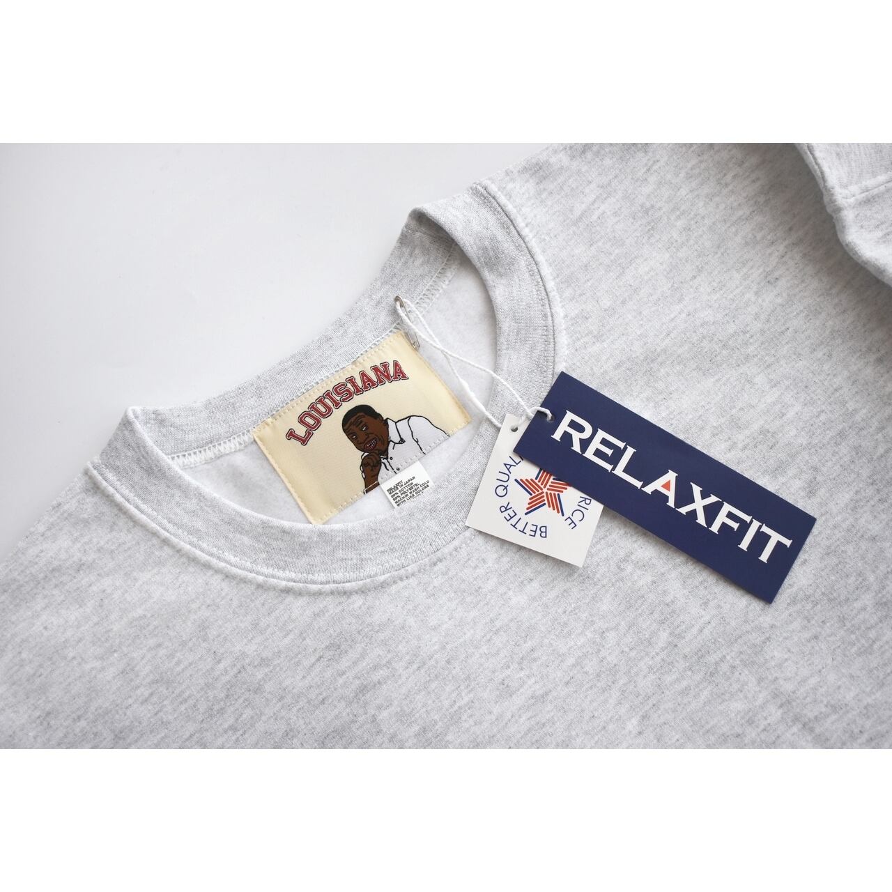 RELAX FIT by SUPERMARKET / RF Muff Pocket Crew Sweat - RF マフ