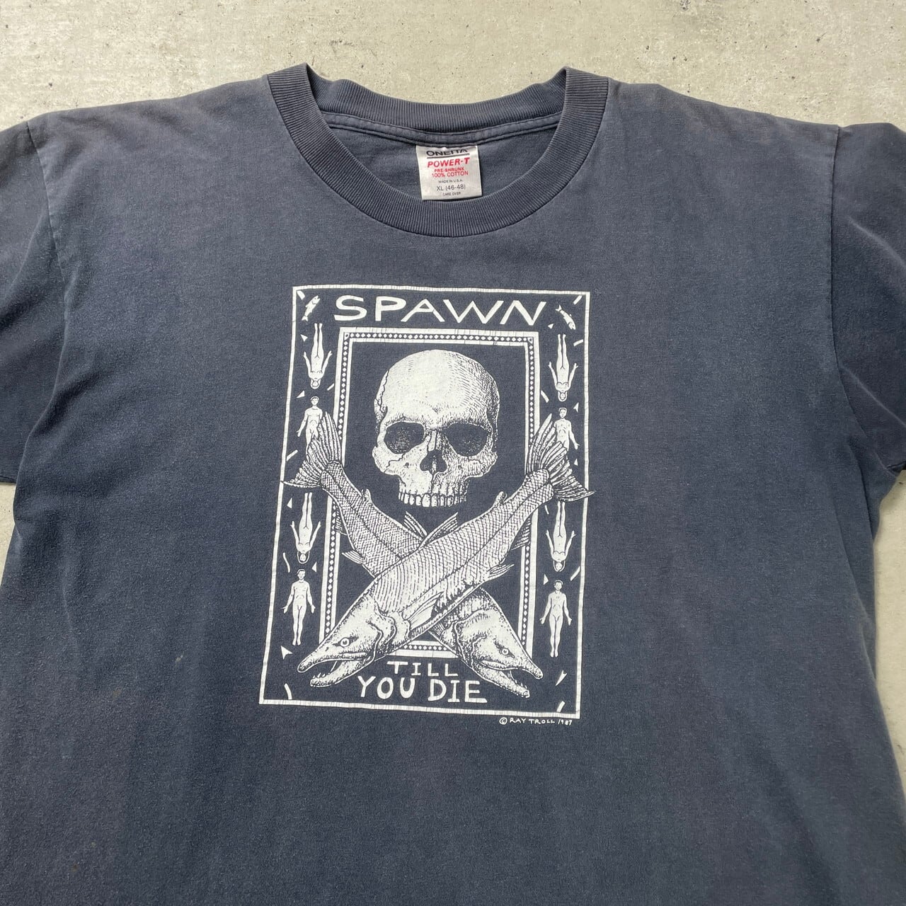 80年代 USA製 Ray Troll アート プリント Tシャツ メンズXL 古着 80s