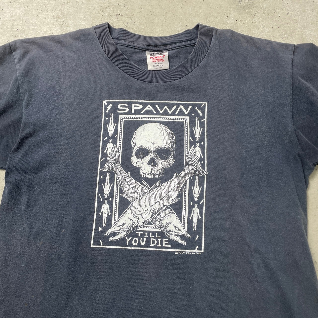 80年代 USA製 Ray Troll アート プリント Tシャツ メンズXL 古着 80s 