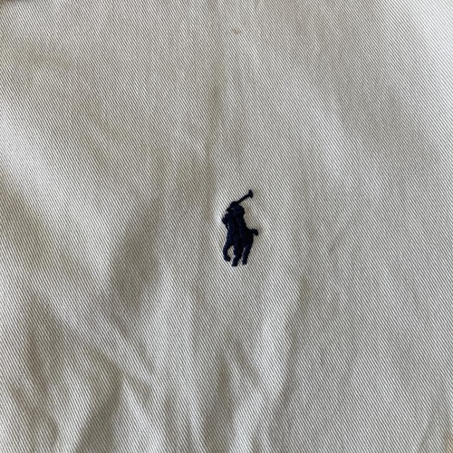 90-00s Polo by Ralph Lauren ホワイトホワイト スイングトップ 無地 ドミニカ共和国製 XXL jacket 詳細写真4