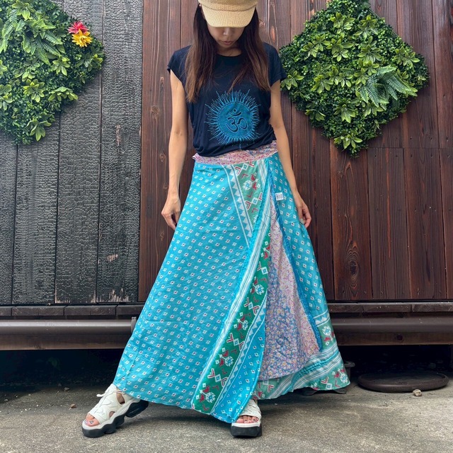 シルク巻きスカート0270