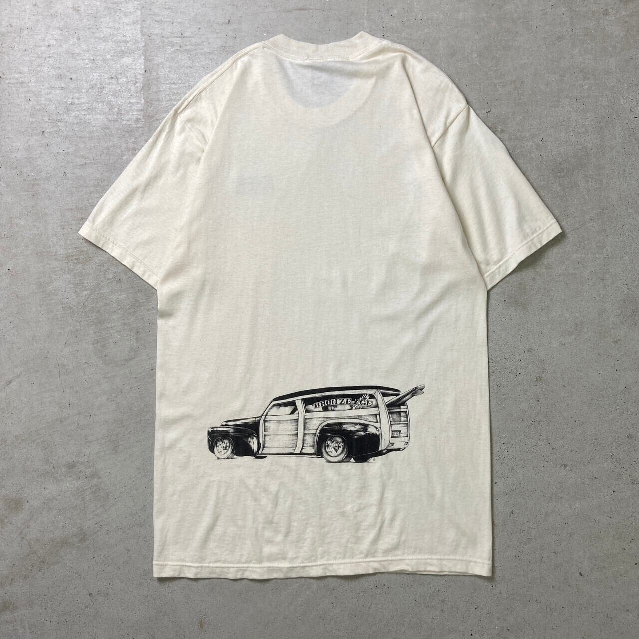 90年代 USA製 BRONZE AGE ブロンズエイジ プリントTシャツ メンズL 