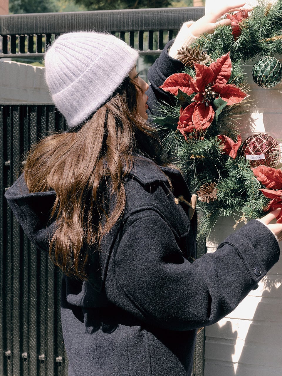 ROLAROLA] HOOD DUFFLE LONG COAT NAVY 正規品 韓国ブランド 韓国通販