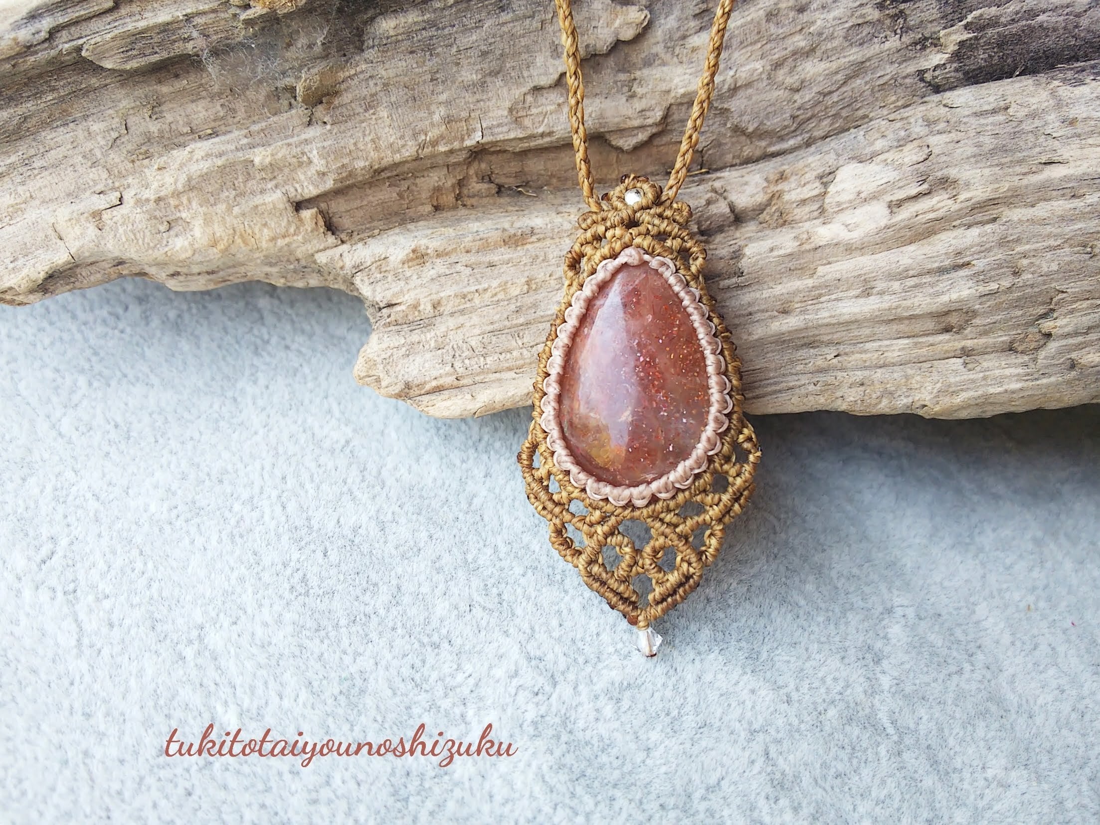 ☆サンストーン しずく ペンダント(SA) アクセサリー(女性用) 業界最