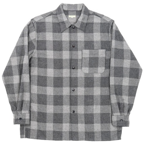 WORKERS(ワーカーズ)～Open Collar Shirt, Cotton Wool Flannel, Check～