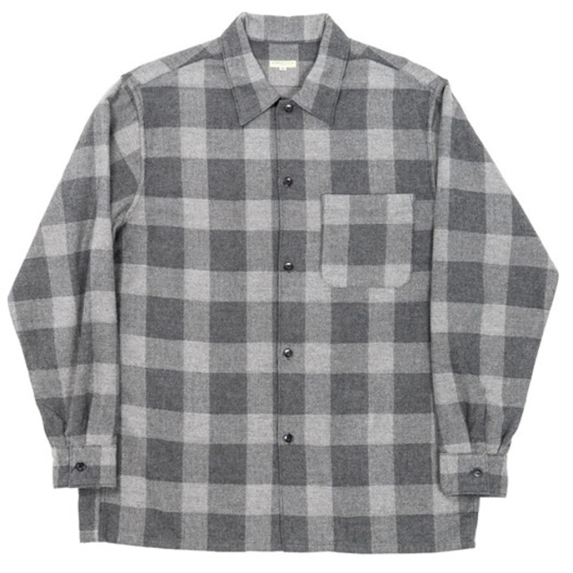 WORKERS(ワーカーズ)～Open Collar Shirt, Cotton Wool Flannel, Check～