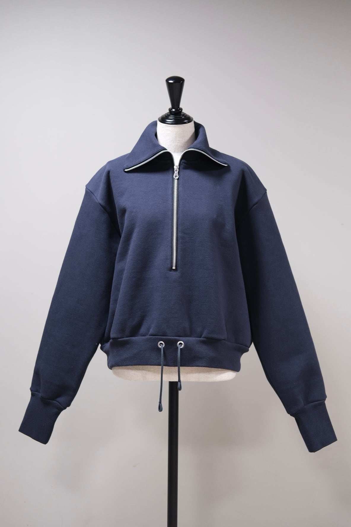 【JUN MIKAMI】 ハーフジップP -navy-