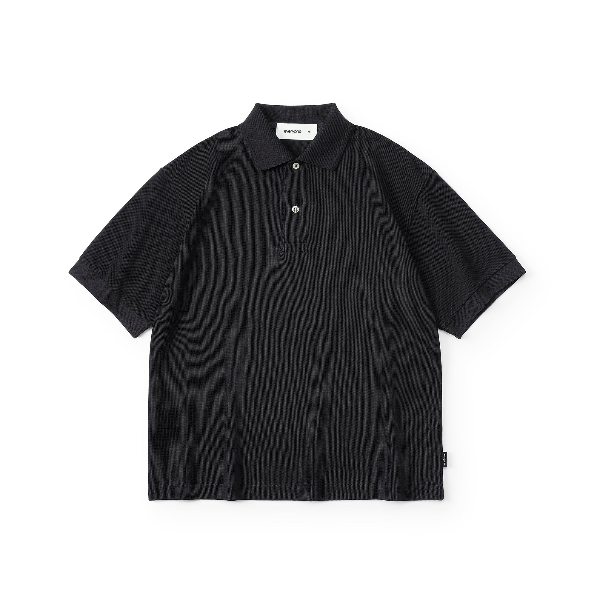 トップス everyone piquet polo shirt (BLACK) XL everyone piquet polo shirt (BLACK) | everyone