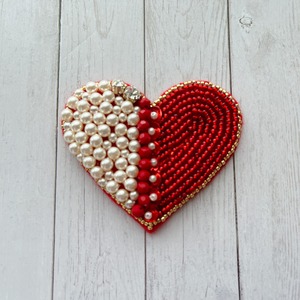 Pearl Heart ブローチ