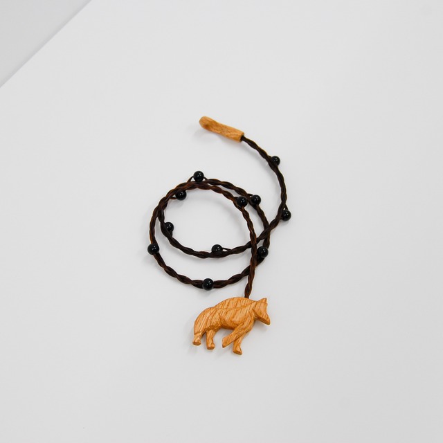 KÄSI｜horse onyx necklace（color: Brown）