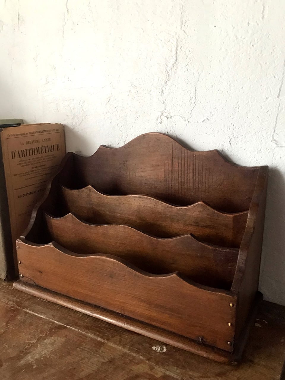 お48】30 フランスアンティーク切手入れレター