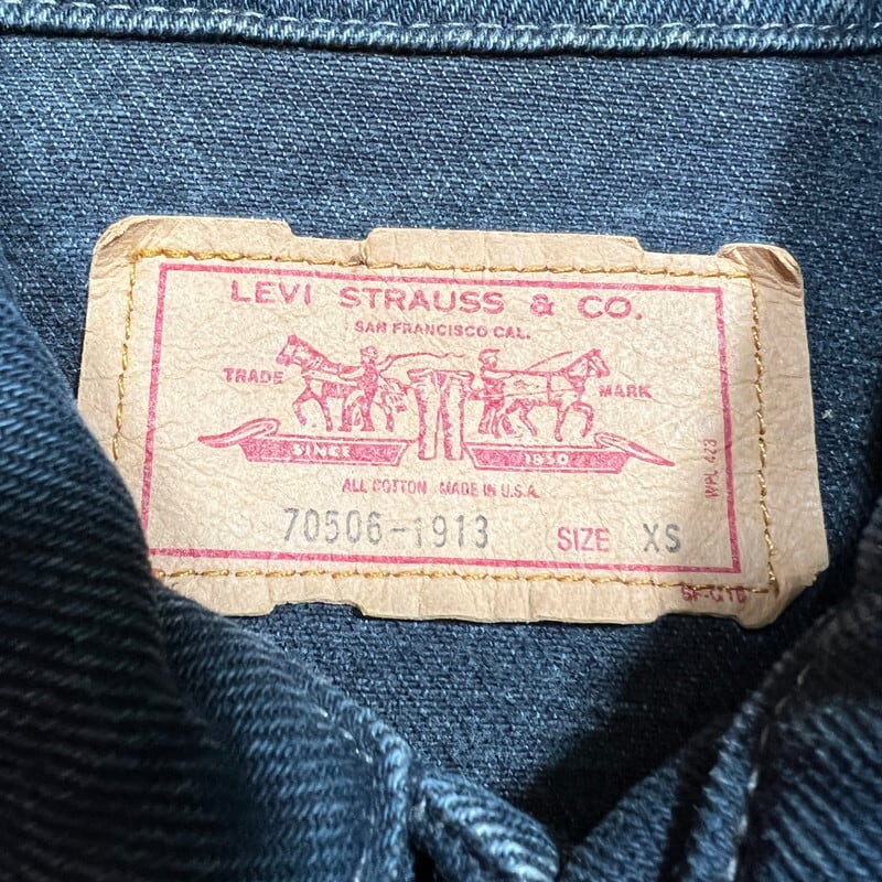 80's Levi's 70506-1913 リーバイス デニムジャケット ダークネイビー